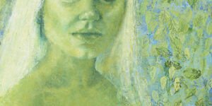 Painting of a blonde woman.