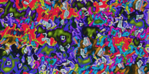 Abstract colourful painting.