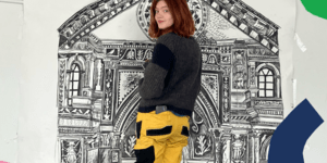 Image of a group drawing an illustration.