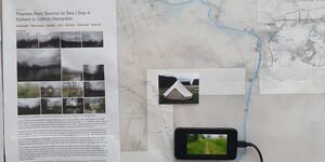 An image of Veronique's art on the wall.