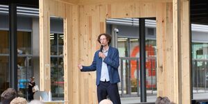 Image of a man giving a speech.