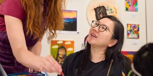 Image of an adult art workshop.