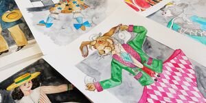 An image of an Alice in Wonderland drawing.