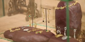 Close up of jewellery.