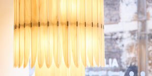 Image of a chandelier in Bodo's studio.