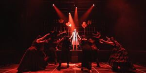 Image of a Carrie production on stage.