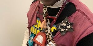 Close up of Davidstar smiling at the camera