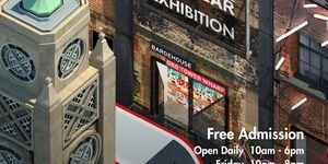 Graphic image of Bargehouse and Oxo Tower.