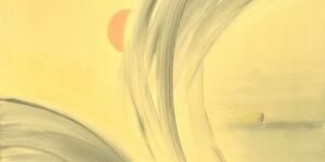 Yellow painting by Emma Hartley.