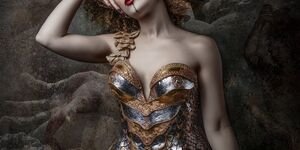 Image of a woman wearing a corset.