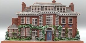 Image of a 3D art piece of a house.