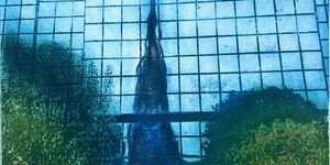 Painting of a greenhouse.