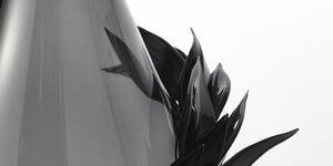 Image of a silver ceramic