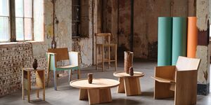 Image of the design fair at Bargehouse.