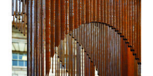 Close up of the installation.