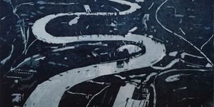 Print of the river Thames.