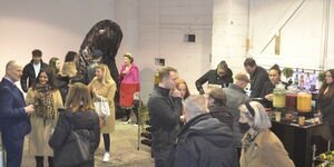 Image of people in a gallery.