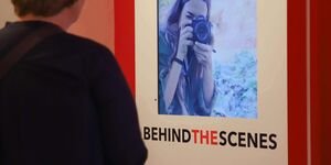 Image of a woman in an exhibition.