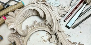 Image of a piece of carved out wood.