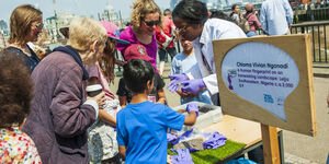 Image of a crowd at an activation.