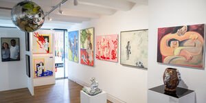 Image of an art gallery exhibition.