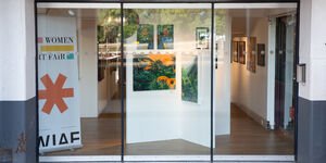 Image of a window display in a gallery.