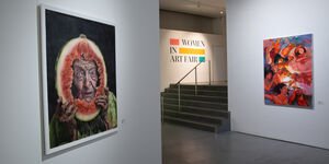 Image of a painting in a gallery.