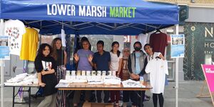 Young Leaders pop up stall at Lower Marsh