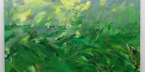 Green painting by Alice Hartley.