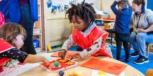 coin street nursery curricular goals painting