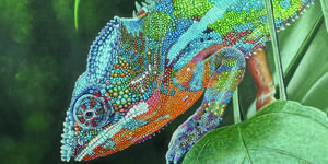 Painting of a lizard.