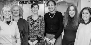 A black and white image of the six resident designers in JeDeCo.