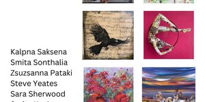 Poster design of Skylark Galleries at Affordable Art Fair.