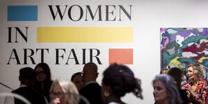 Image of the Women In Art Fair title.