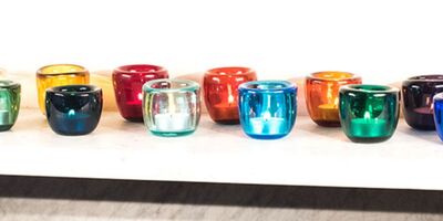 An image of British Colour Standard's tea lights.