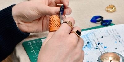 Image of someone making a ring.