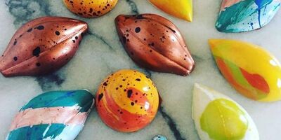 Image of a spread of colourful chocolates.