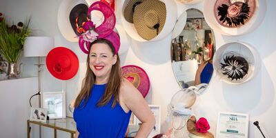 Image of Katherine in her studio.