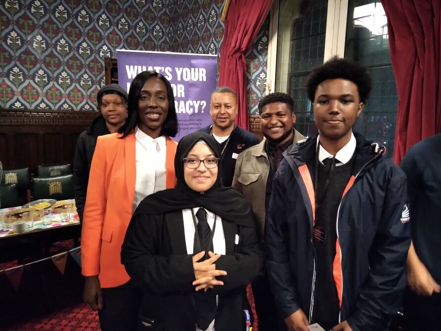 Florence Eshalomi MP with some of our Young Leaders
