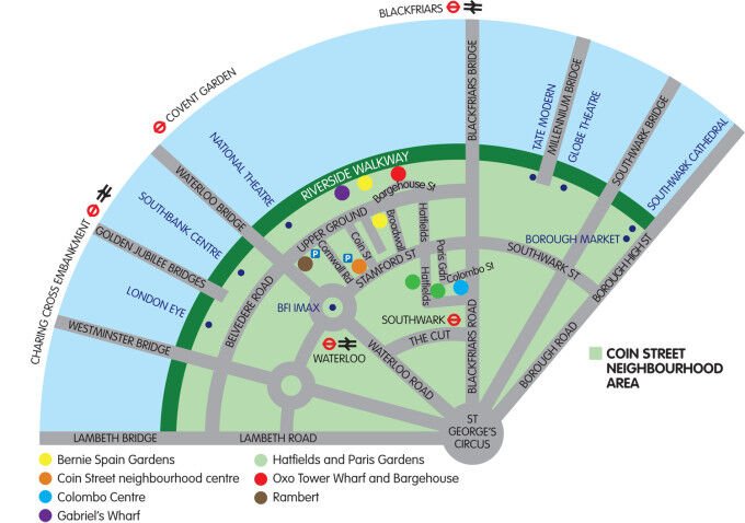coin street neighbourhood area map