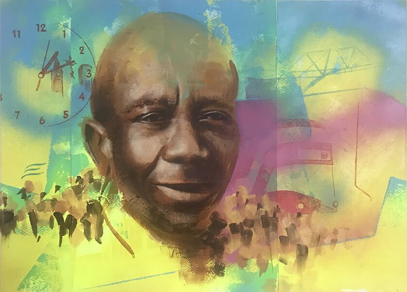 Artwork inspired by Cyril Johnson's local story