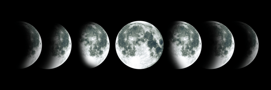 An image showing the lunar cycle