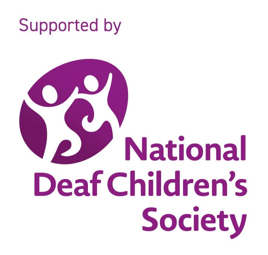 Logo of the National Deaf Children's Society.